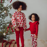 Winter Dance Puff Sleeve Sweater -Collegepaita | Poppy Pitkähihainen paita Metsola