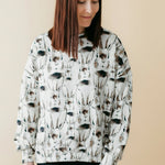 Women's Bunny Grey Oversize Sweater -Collegepaita Aikuisten paita Metsola