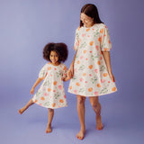 WOMEN'S LOVELY PUFF SLEEVE TUNIC DRESS -MEKKO | VANILLA Aikuisten mekko Mother's Day