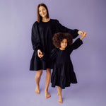 Women's Puff Sleeve Dress -Mekko | Licorice Aikuisten mekko True Campers