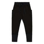 POCKET PANTS, BLACK Housut Metsola