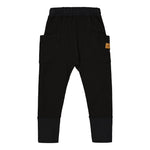 POCKET PANTS, BLACK Housut Metsola