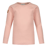 RIB T-SHIRT LS, PEONY Metsola